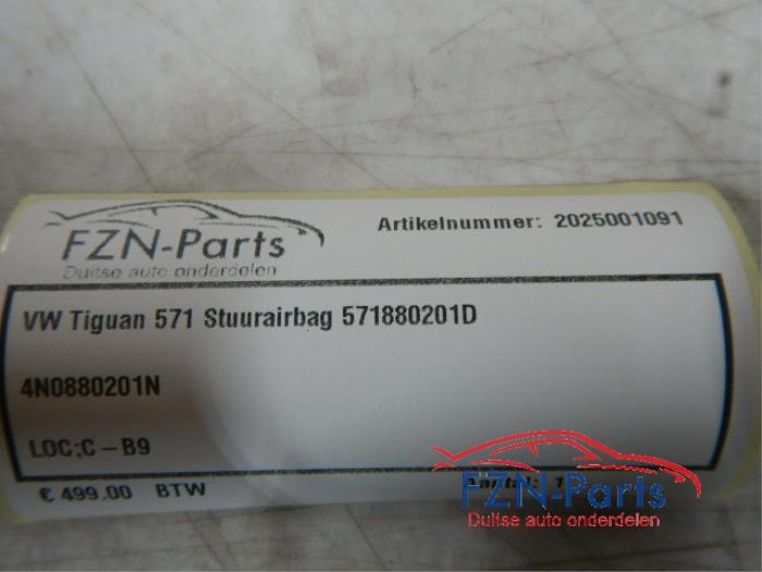 VW Tiguan 571 Stuurairbag