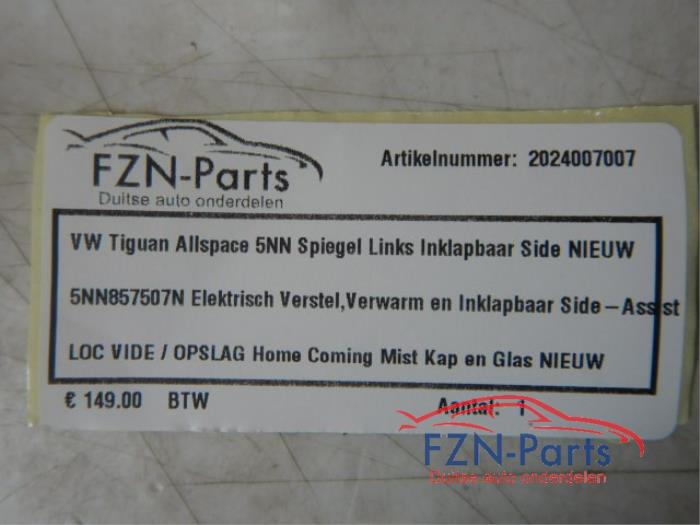 Buitenspiegel links Volkswagen Tiguan Allspace (22725411)