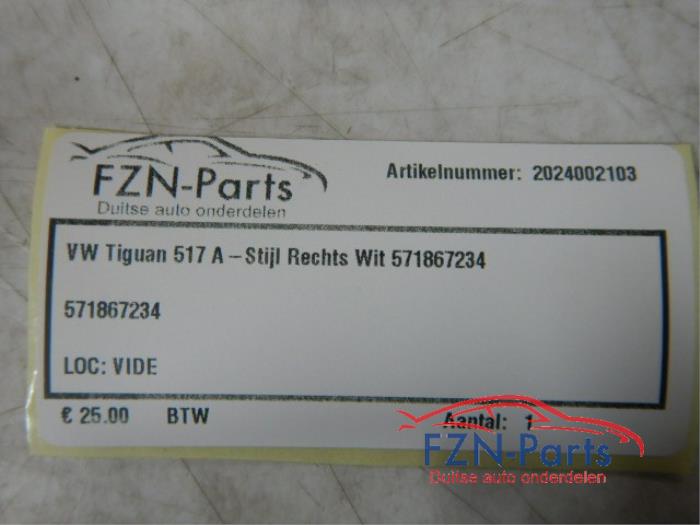 A-stijl Afdekkap rechts Volkswagen Tiguan (22730770)