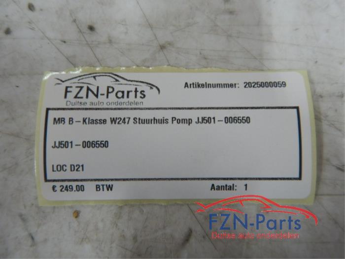 Mercedes-Benz B-Klasse W247 Stuurhuis Pomp