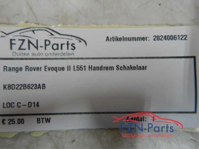 Handrem schakelaar Landrover Evoque (22743064)