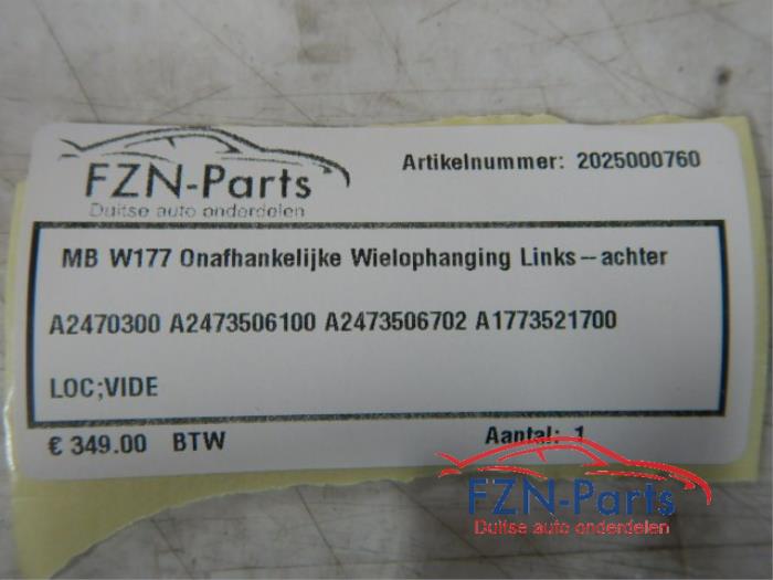 Mercedes-Benz A-Klasse W177 Onafhankelijke Wielophanging Links-achter
