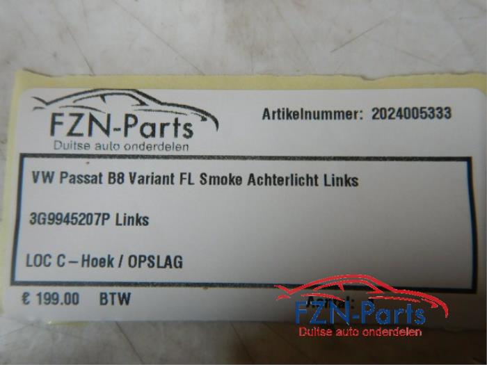 Achterlicht links Volkswagen Passat (22724732)