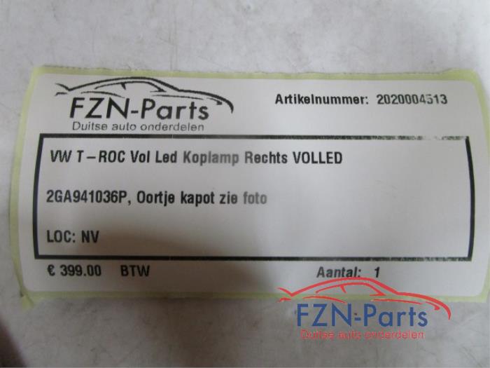 Koplamp rechts Volkswagen T-Roc (22723198)