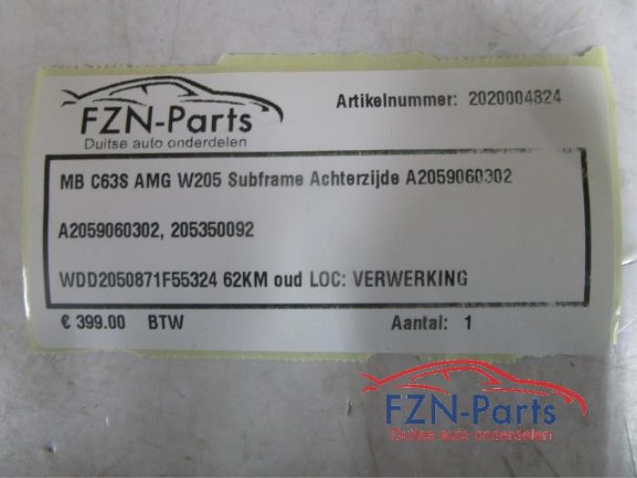 Mercedes-Benz C63S AMG W205 Subframe Achterzijde