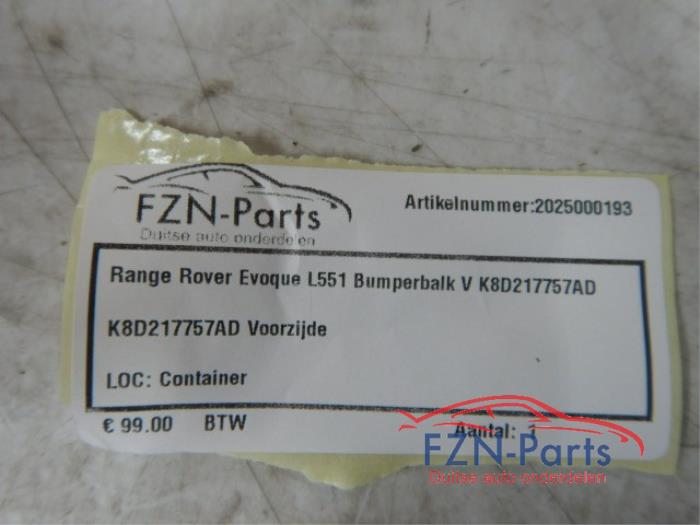 Range Rover Evoque L551 Bumperbalk