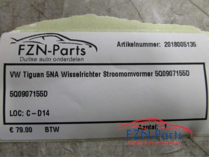 VW Tiguan 5NA Wisselrichter Stroomomvormer