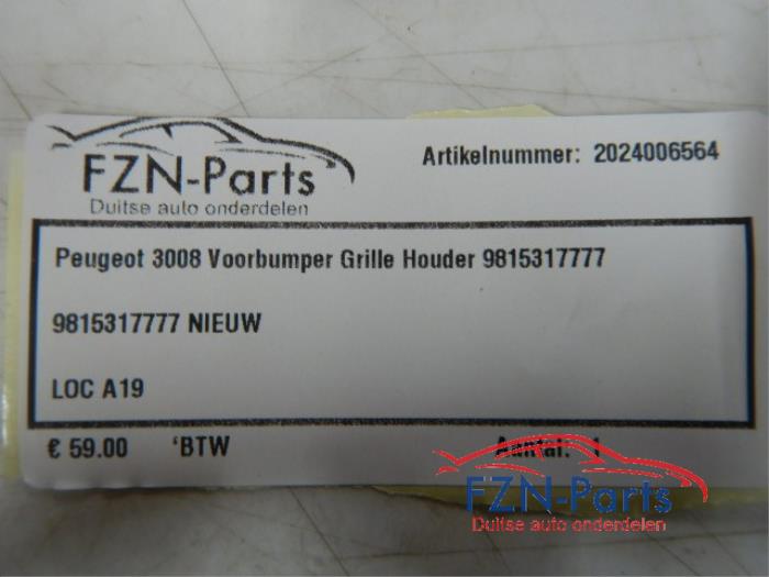 Grille Houder Peugeot 3008 (22740521)