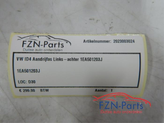VW ID4 Aandrijfas Links-achter