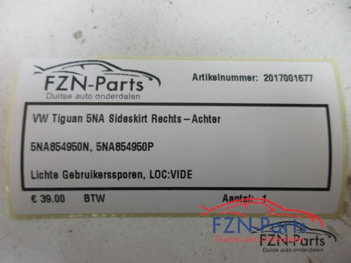 VW Tiguan 5NA Sideskirt Rechts-achter