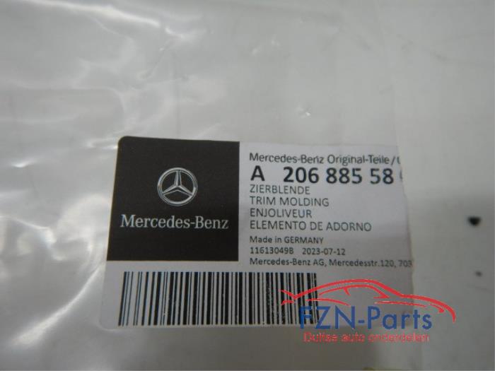 Mercedes-Benz C-Klasse W206 Voorbumper Sierlijst Chrome