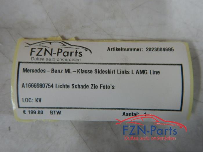 Zijskirt links Mercedes ML-Klasse (22727590)