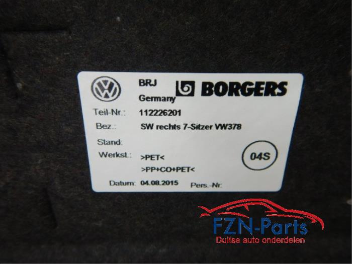 Bekleding bagageruimte Volkswagen Touran (22745279)