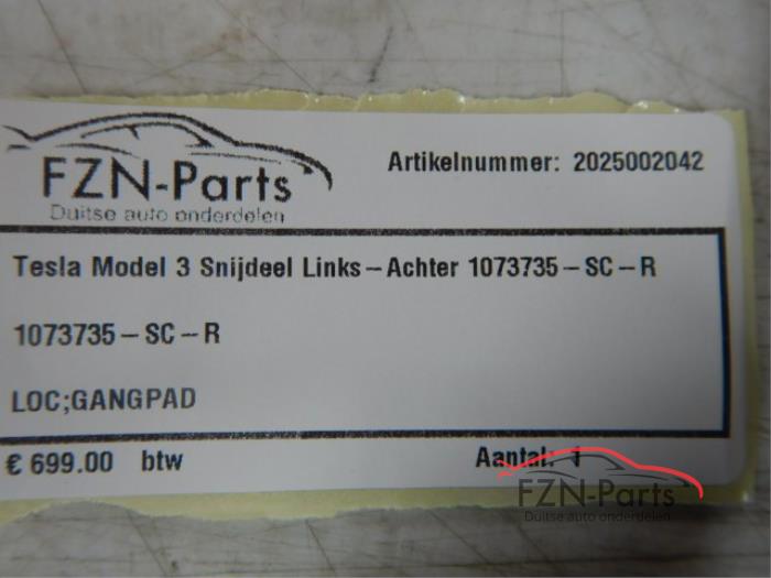 Tesla Model 3 Snijdeel Links-achter