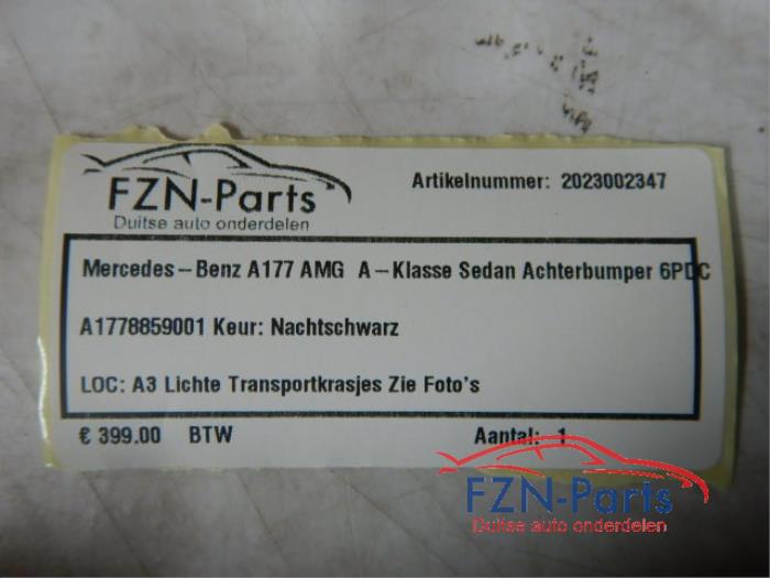 Mercedes-Benz A177 AMG A-Klasse Sedan Achterbumper 6PDC