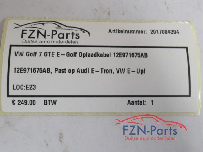 VW Golf 7 GTE E-Golf Oplaadkabel