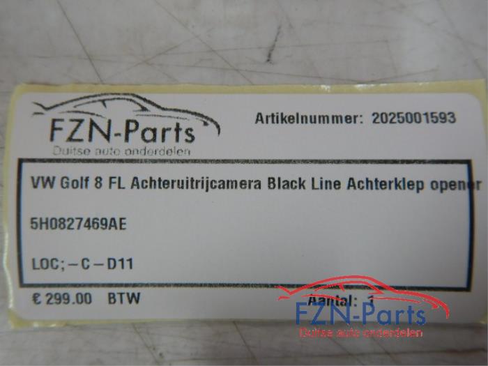 VW Golf 8 Facelift Achteruitrijcamera Black Line Achterklep Opener