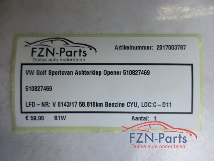 Handgreep Achterklep Volkswagen Golf Sportsvan (22744913)