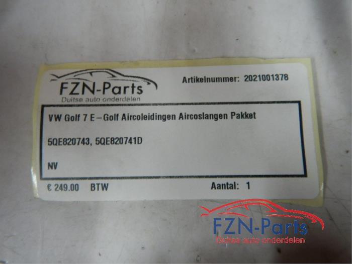 VW Golf 7 E-Golf Aircoleidingen Aircoslangen Pakket