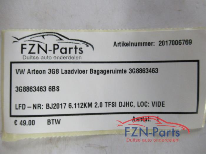 VW Arteon 3G8 Laadvloer Bagageruimte