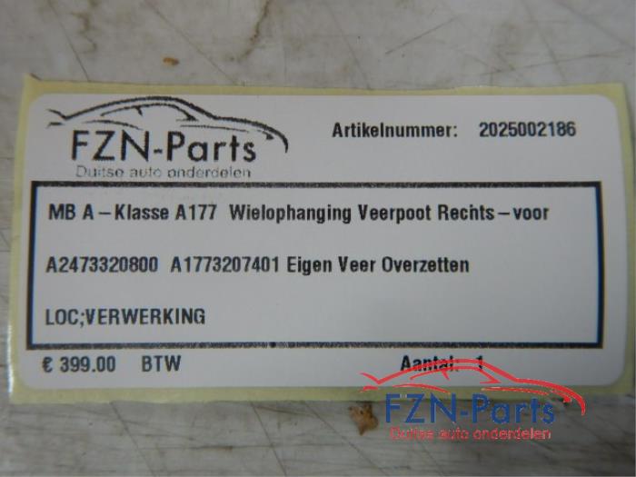 Wielophanging rechts-voor Mercedes A-Klasse (22729741)