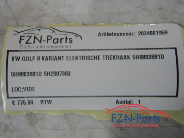 VW Golf 8 Variant Elektrische Trekhaak