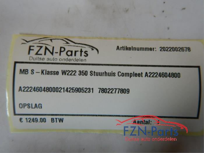Mercedes-Benz S-Klasse 4 Matic W222 350 Stuurhuis Compleet