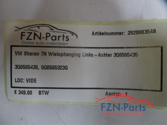 VW Sharan 7N Wielophanging Links-achter