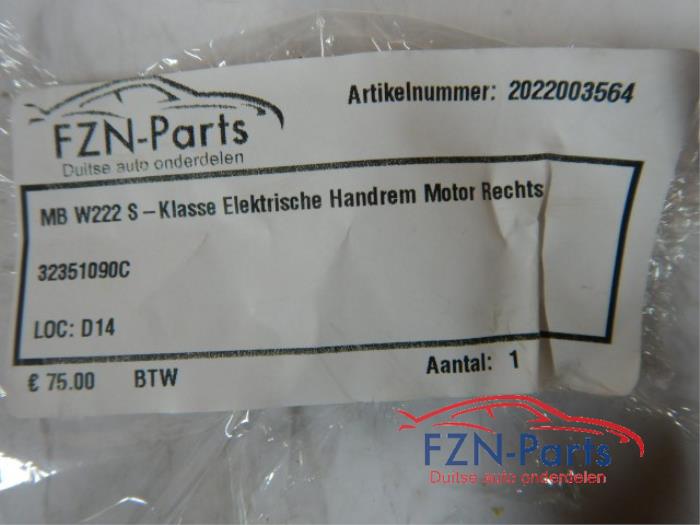 Handrem motor Mercedes S-Klasse (22738921)