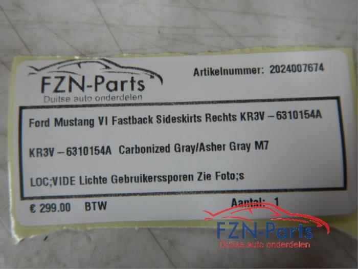 Ford Mustang VI Fastback Sideskirts Rechts