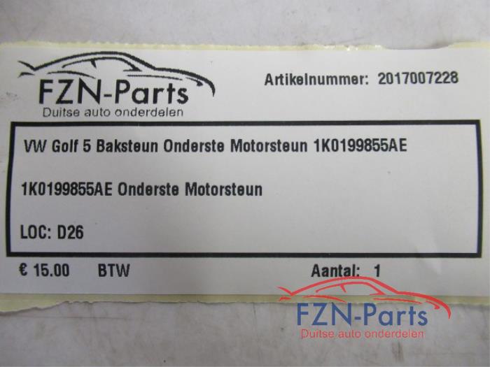 VW Golf 5 Baksteun Onderste Motorsteun