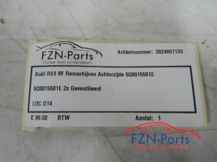 Remschijf achter Audi A3 (22740803)