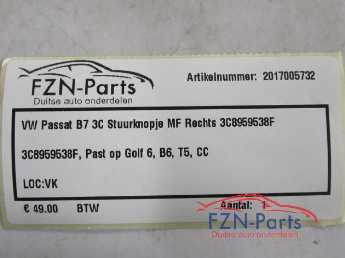 VW Passat B7 3C Stuurknopjes MF Rechts