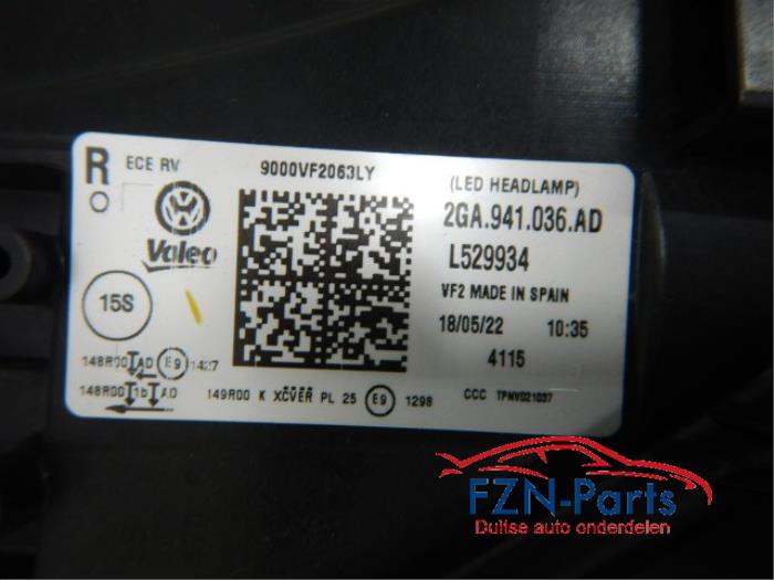 VW T-Roc 2GA Facelift Koplamp IQ-LED Rechts