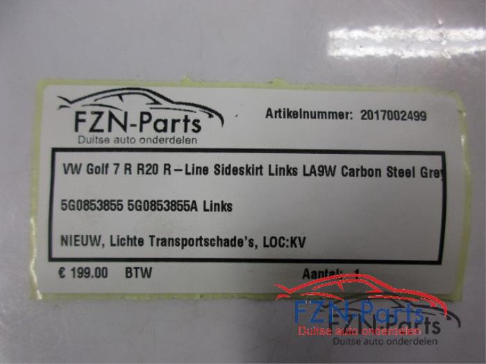 VW Golf 7 R R20 R-Line Sideskirt Links LA9W