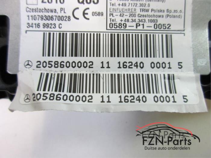 Mercedes-Benz C-Klasse AMG Airbagset Automaat Leer ( Airbag Set )