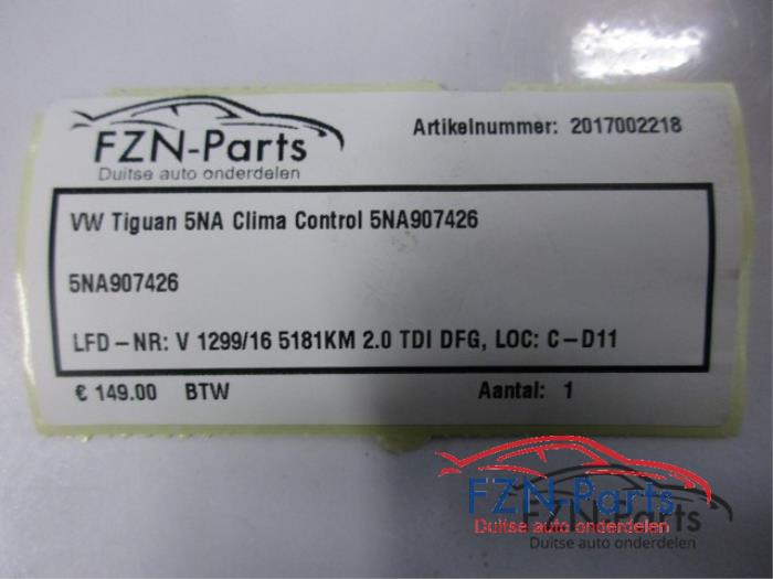 Climatronic Paneel Volkswagen Tiguan (22738121)