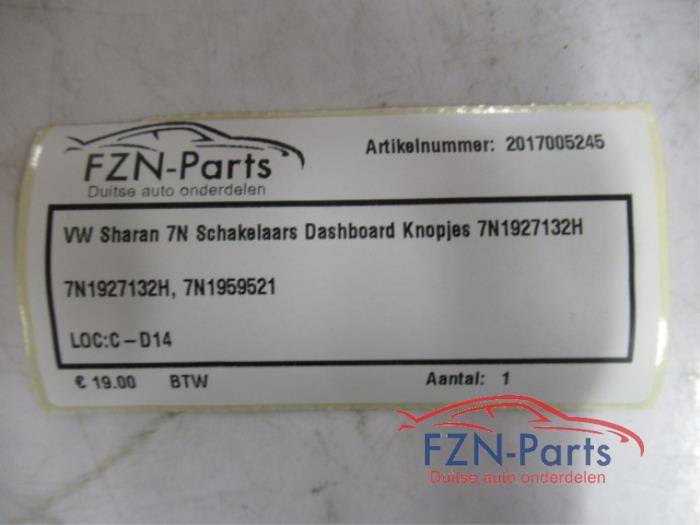 Schakelaar (diversen) Volkswagen Sharan (22741412)