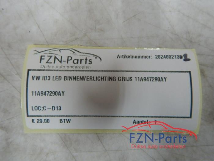 VW ID3 LED Binnenverlichting Grijs