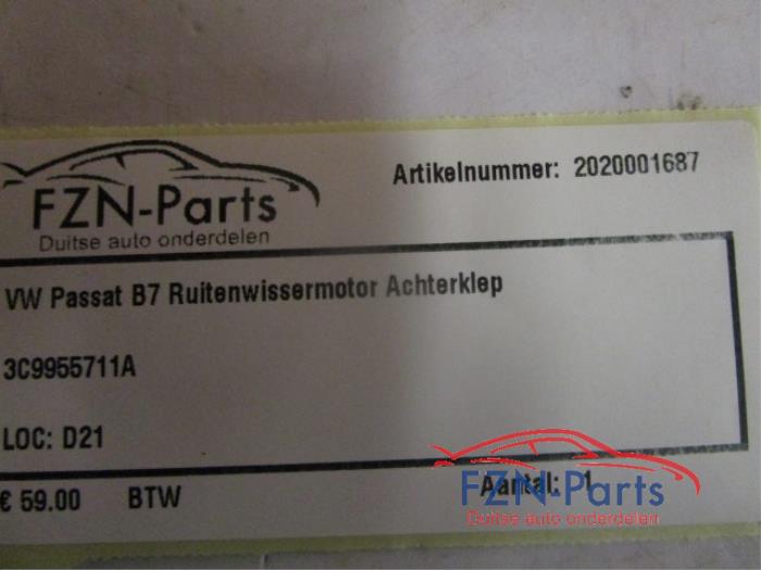 Ruitenwisserarm achter Volkswagen Passat (22743017)