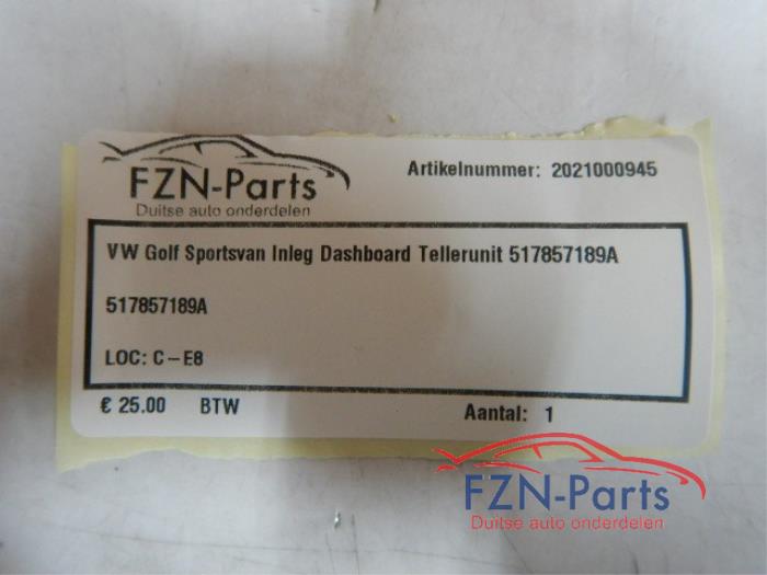 Dashboard deel Volkswagen Golf Sportsvan (22742827)
