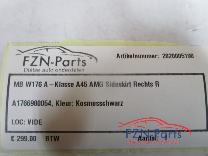 Mercedes-Benz W176 A-Klasse A45 AMG Sideskirt Rechts