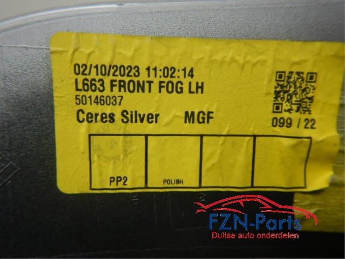 Land Rover Range Rover Defender Afdekking Mistlamp links
