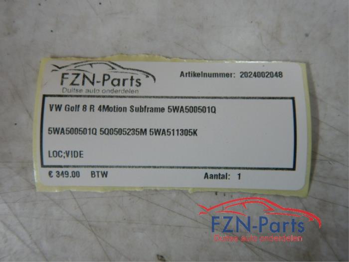 VW Golf 8 R 4-Motion Subframe