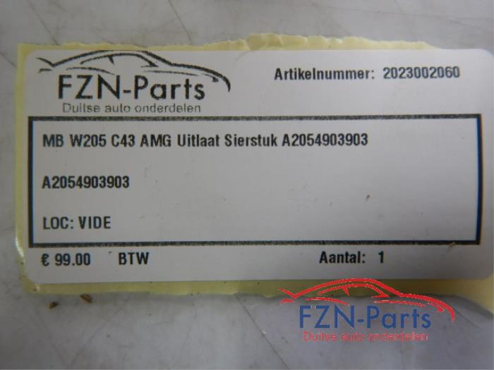 Mercedes-Benz W205 C-Klasse C43 AMG Sierstuk Uitlaat