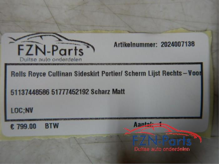 Zijskirt rechts Rolls Royce Cullinan (22727818)