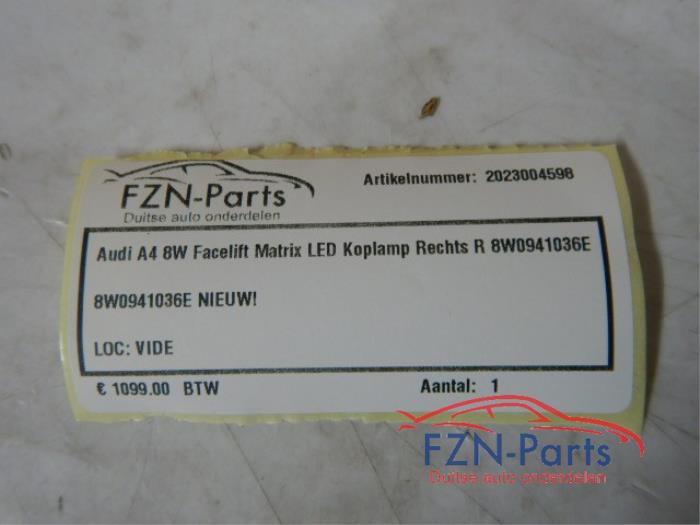 Audi A4 8W Facelift Matrix LED Koplamp Rechts R
