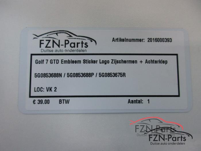 Embleem Volkswagen Golf (22729159)