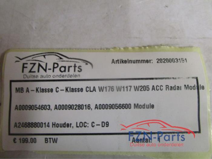 ACC Sensor (afstand) Mercedes C-Klasse (22745341)