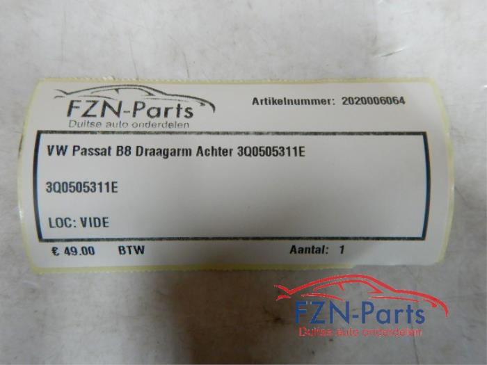 VW Passat B8 Draagarm Achter